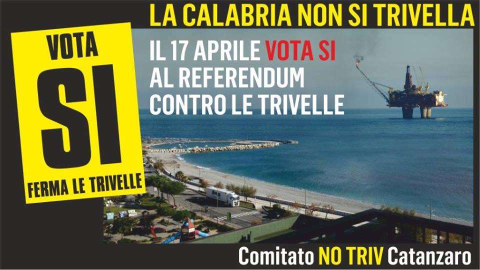 Giovedì 10 marzo sarà presentato a palazzo de nobili il comitato “Catanzaro no triv”