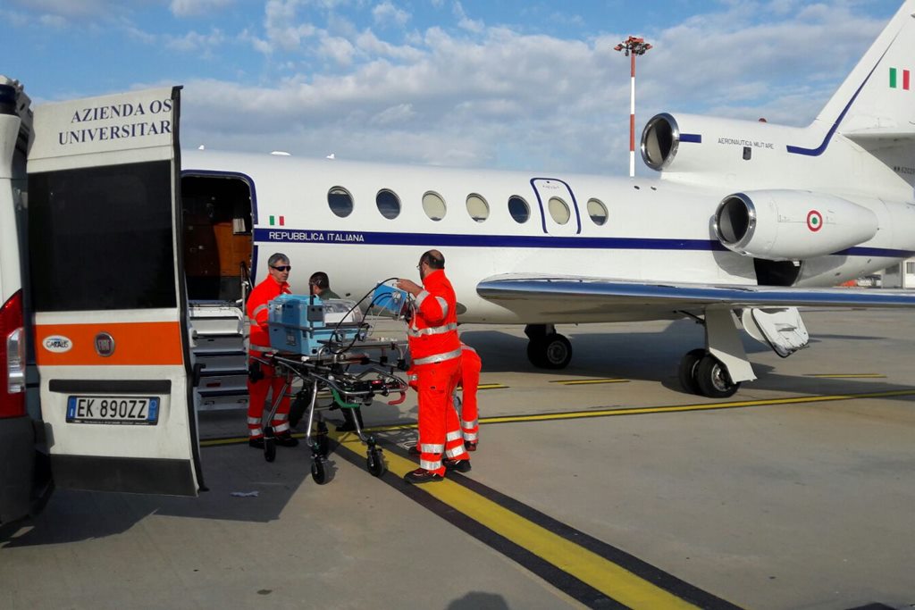 Volo salva vita dell’Aeronautica Militare per un quattordicenne dal GOM di Reggio al Bambin Gesu’ di Roma