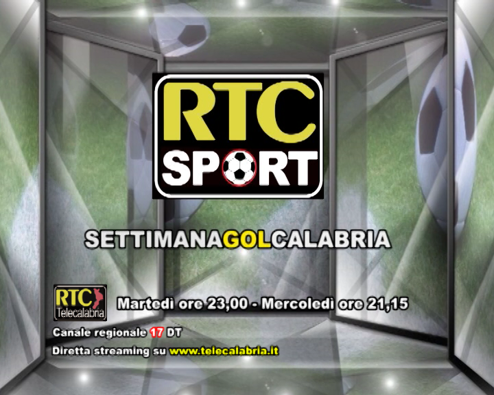 Questa sera “RTC SPORT SETTIMANAGOLCALABRIA” su RTC Telecalabria