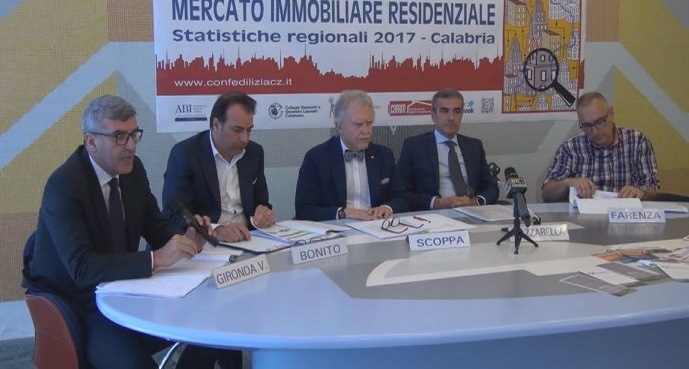 Presentato il report su “Mercato immobiliare residenziale, statistiche Calabria 2017” (Video RTC)