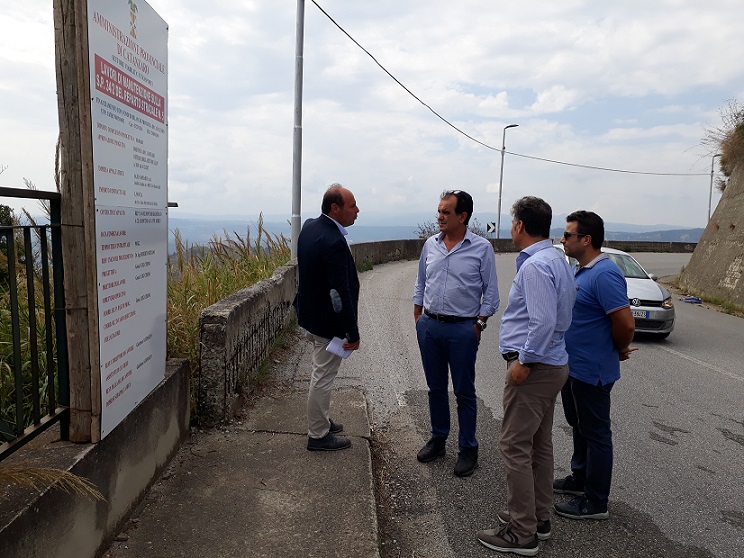 Consegnati i lavori di manutenzione della Strada provinciale 34/2 tra Catanzaro e Gimigliano nel quartiere di Gagliano