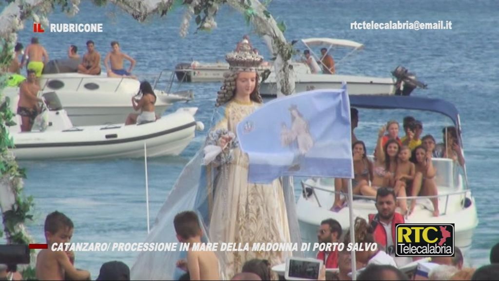 Catanzaro, oggi a Lido processione in mare della Madonna di Porto Salvo, Speciale televisivo di RTC