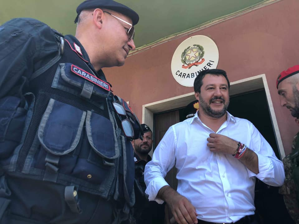 Salvini a Limbadi: “Priorità combattere la ndrangheta”