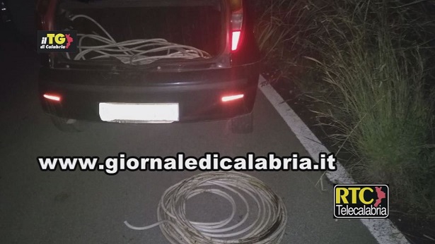 Sorpreso a rubare cavi di rame dalla pubblica illuminazione, un arresto a Briatico