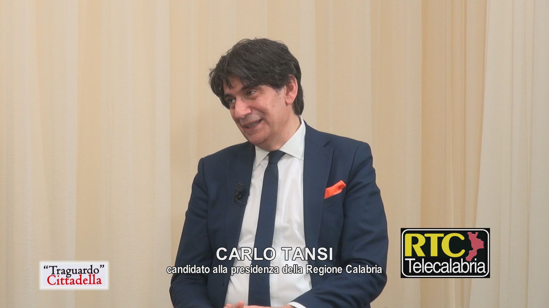 Regionali, oggi intervista a Carlo Tansi su RTC