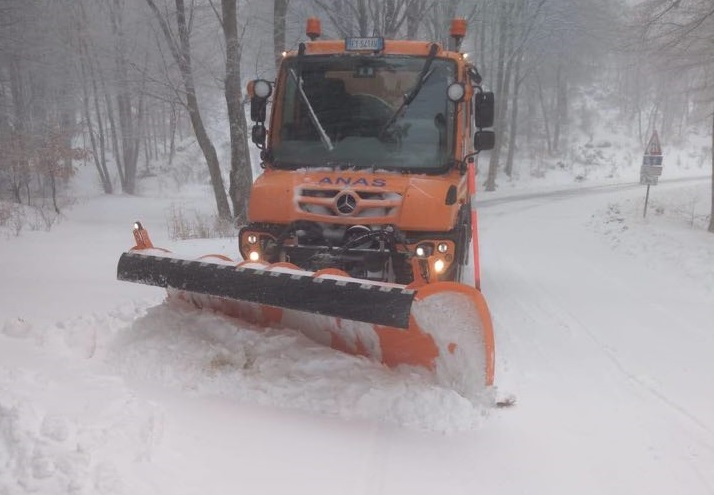 Maltempo/ Nevicate in Calabria, in azione i mezzi Anas