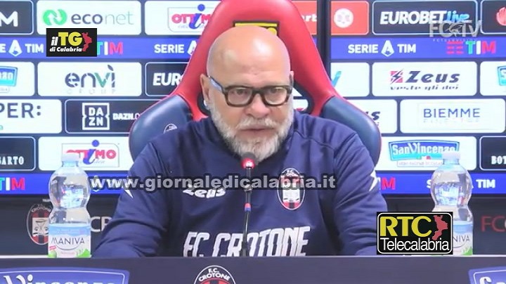 Calcio/ Crotone senza assilli a Roma, Cosmi: “Dignità, grinta ed orgoglio sempre”