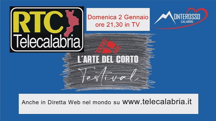 Domenica 2 Gennaio Arte del Corto Festival in TV su RTC