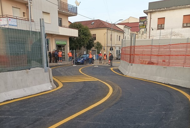 Catanzaro/ Cantiere metropolitana, riaperta la circolazione nel quartiere Santa Maria