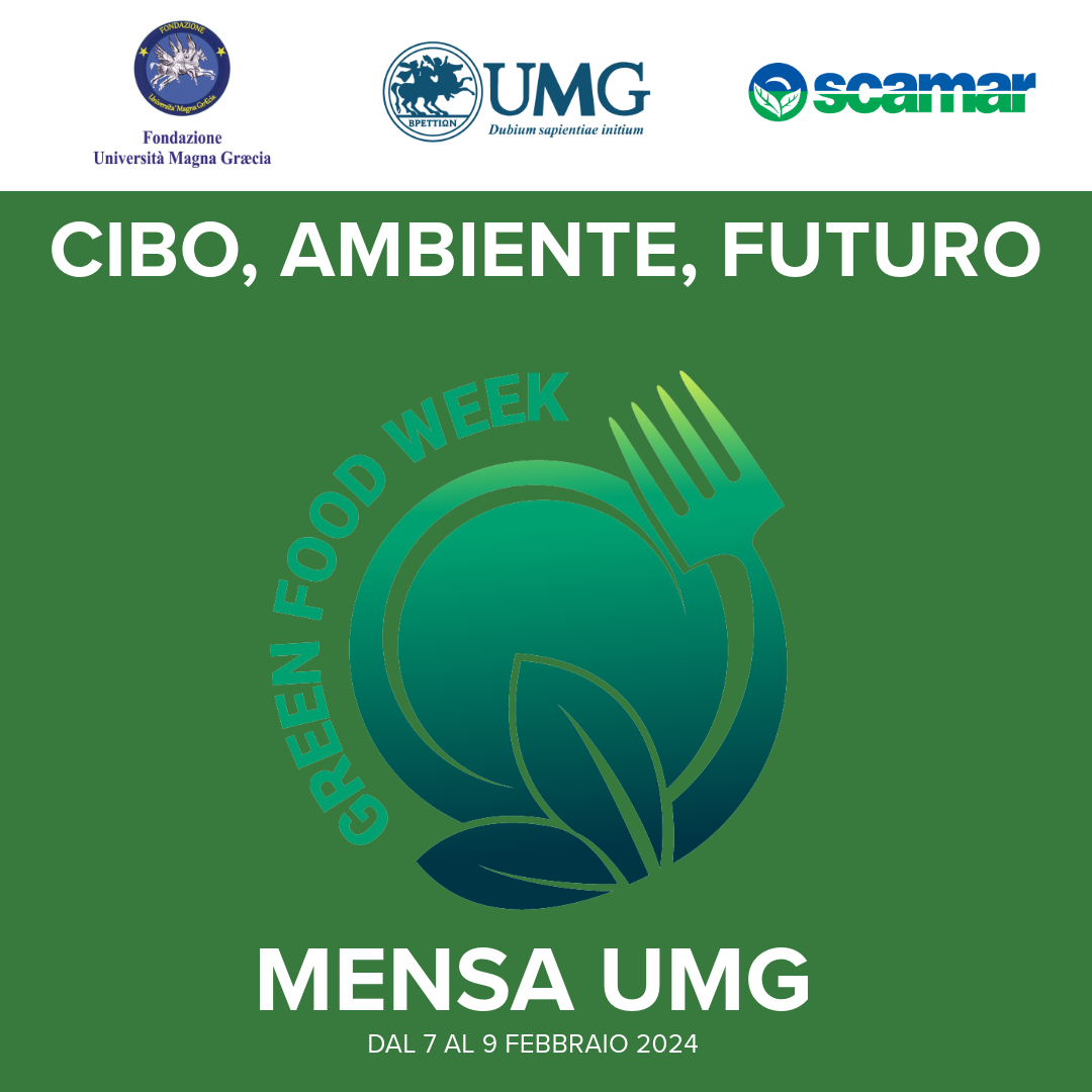 La Fondazione dell’Università di Catanaro ha aderito alla “Green food week”: dal 7 al 9 febbraio menù sostenibile alla mensa della Umg