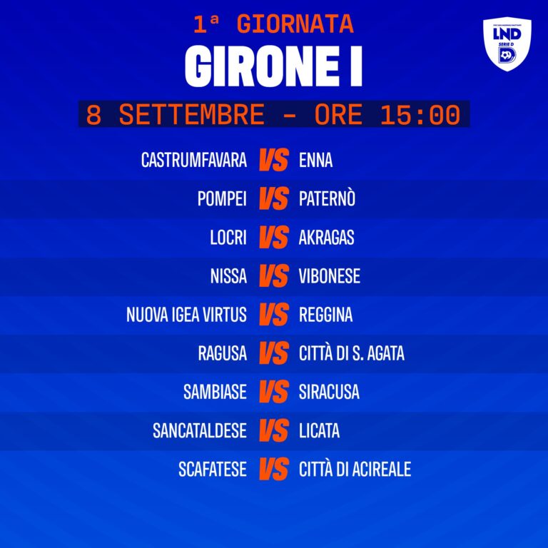 FOTO PRIMA GIORNATA SERIE D