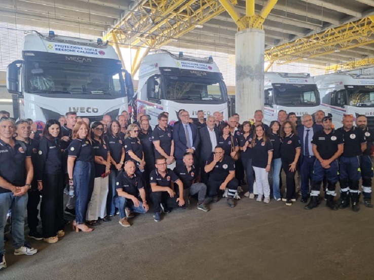 Protezione civile Calabria - visita di Ciciliano