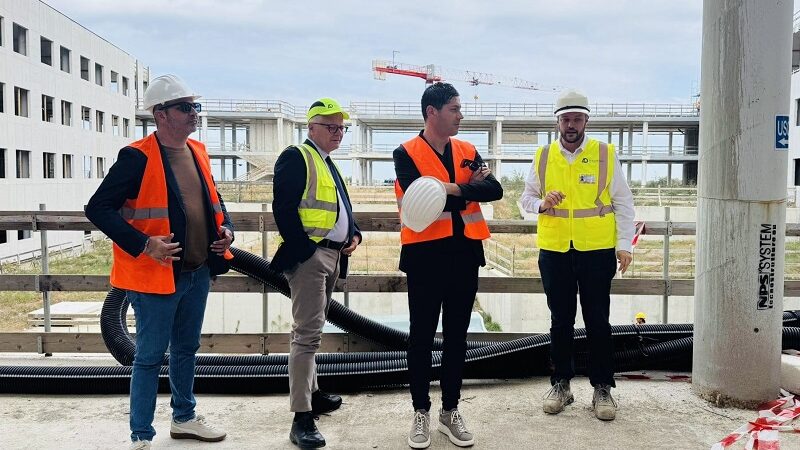 Ospedale della Sibaritide, visita di Trotta (Cgil) e Celebre (Fillea) al cantiere