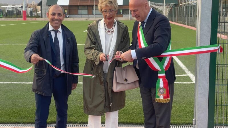 Crotone, inaugurato il centro sportivo “Campo di Tufolo” dopo i lavori di riqualificazione